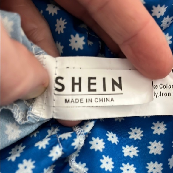 Blue Midi Dress with Flattering Fit - Picture 9 of 9